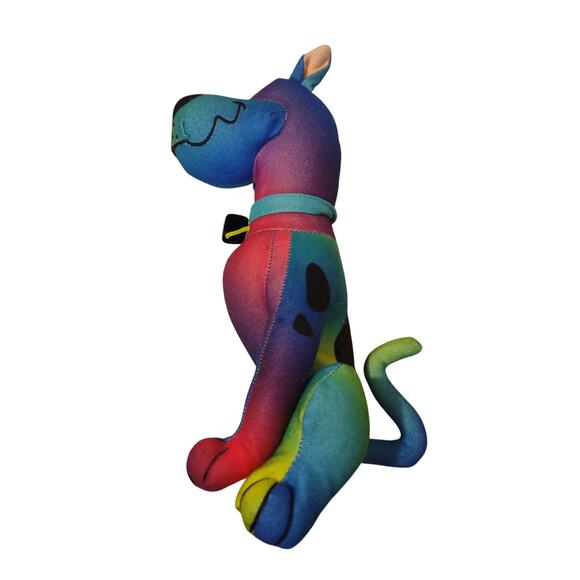 Scooby Doo Tie Dye Plush 9 Inches Nostalgia Kidcore Colorful - Picture 2 of 4